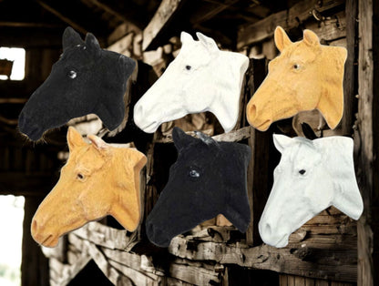 6 Horse Faces Vegan Birthday  Edible Cupcake Cake Decorations