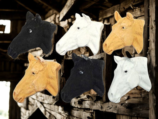 6 Horse Faces Vegan Birthday  Edible Cupcake Cake Decorations
