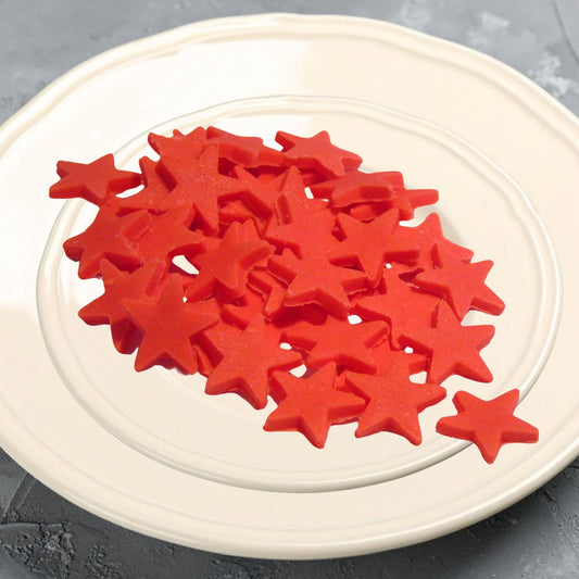 40 Handmade Edible Coloured Stars Cupcakes Cakes Decorations